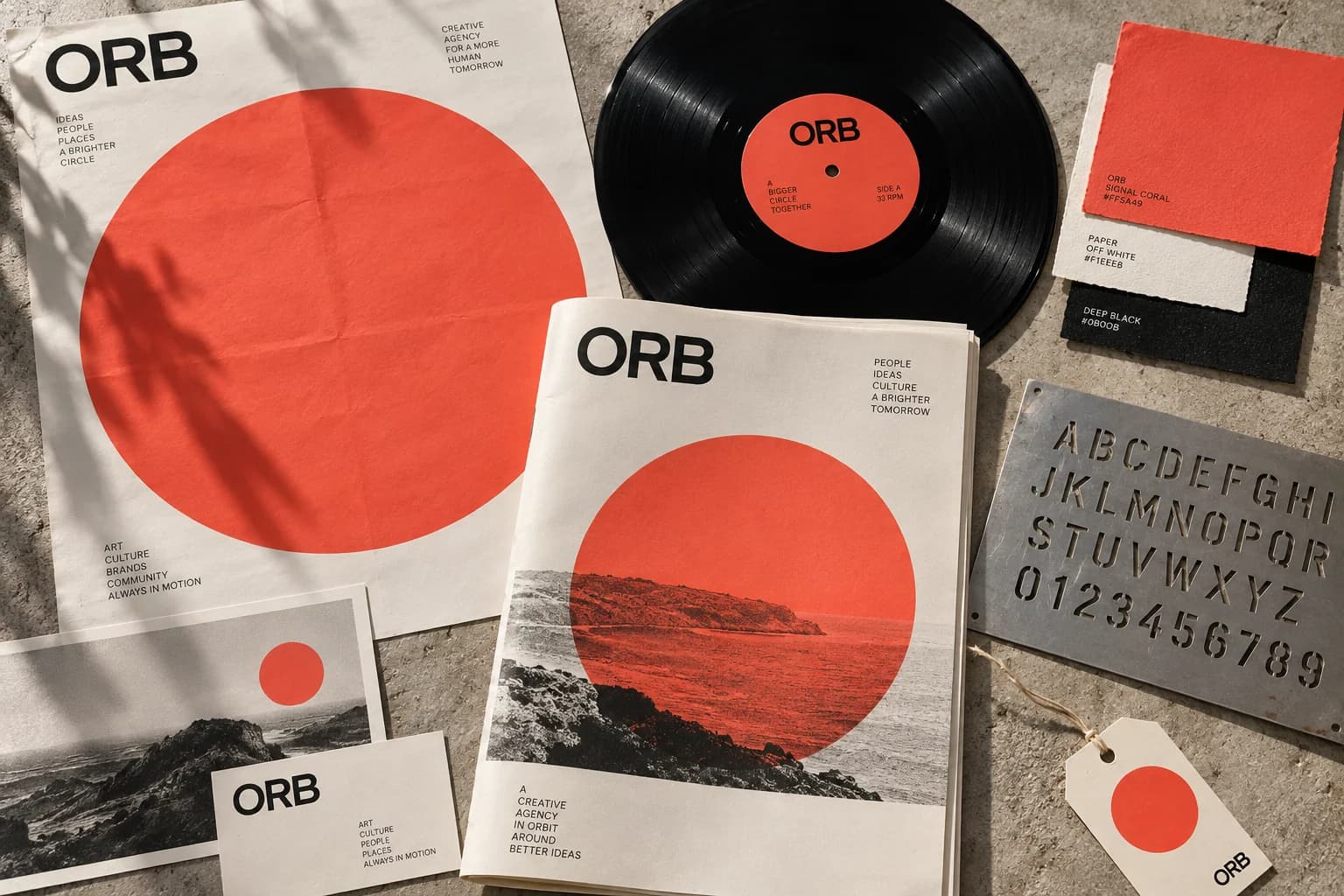 Circular printed graphic studies