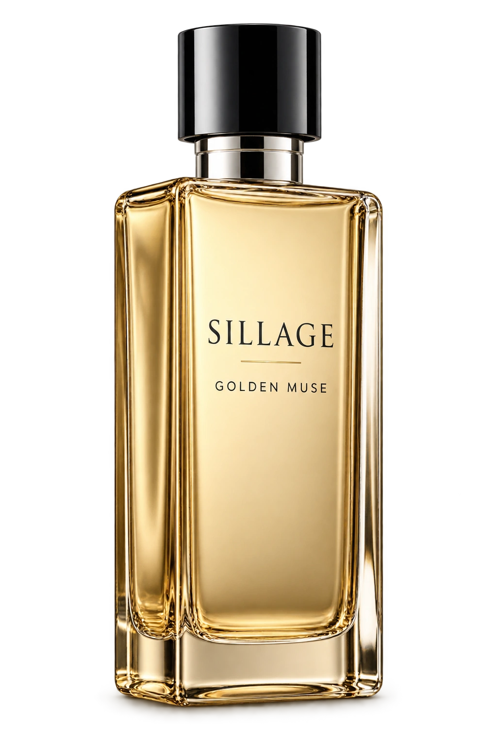 Golden Muse perfume bottle